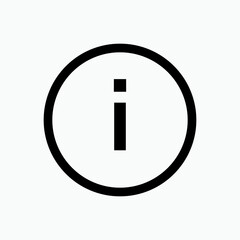 Info Icon. Information, Help Desk Symbol - Vector.