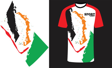 Dynamic Sports Jersey Vector: Perfect for Athlete Apparel and Designs