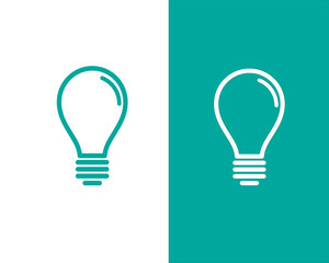 Lamp vector icon logo design template illustration