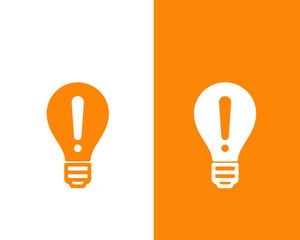Lamp vector icon logo design template illustration