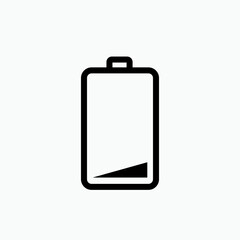 Battery Icon - Vector, Power Sign and Symbol for Design, Presentation, Website or Apps Elements.