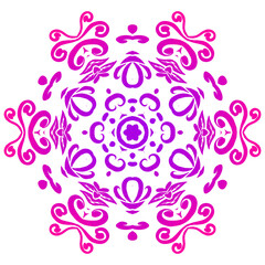 Beauty vector graphics of beautiful  gradient batik flower petals art with a luxurious and dynamic design 
