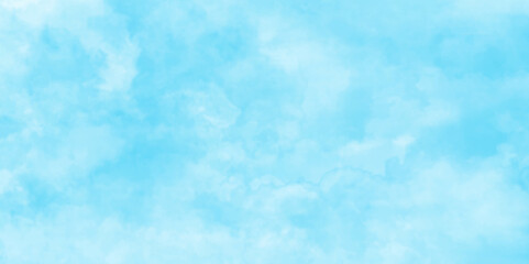 Blue sky and white clouds floated in the sky with various tiny clouds, Abstract blue sky with clouds, Light blue background with watercolor, Soft cloud in the sky background blue tone for wallpaper.