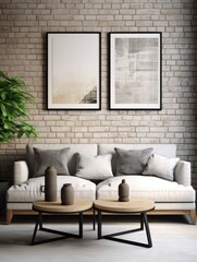 modern living room with sofa