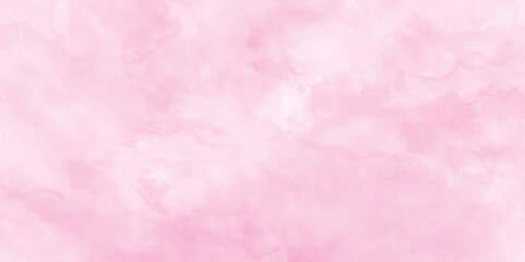 pink background with focus and shiny clouds, Beautiful abstract watercolor pink texture with splashes, colorful watercolor background for wallpaper, decoration and design.
