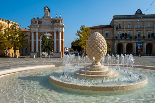 Ganganelli Square. Santarcangelo di Romanga, Rimini, Emilia Romagna, Italy, Europe.