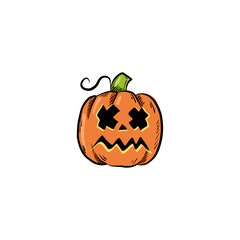 jack o lantern cartoon vector 18