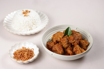Asam Pedas Daging is Malaysian Traditional Dish, Made From Beef With Sour And Spicy Sauce.