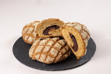 Chocolate Melon Pan, Japanese Bread.