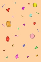 seamless pattern with colorful 