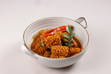Kari Sotong is Malaysian Traditional Food. Squid Curry.