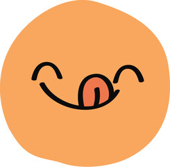 Cute Round Circle Emoticon