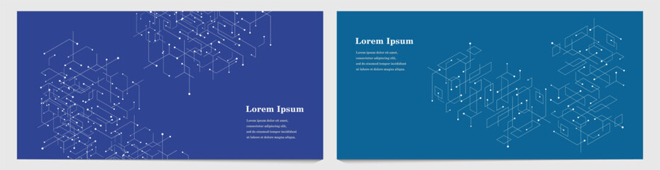 幾何学 抽象 六角形 科学 背景 セット