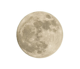 Full Moon On Transparent Background