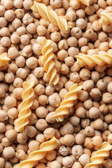 Chickpea bean fusilli pasta