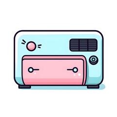 Fototapeta premium cartoon air conditioner