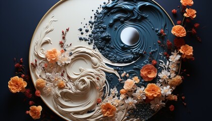 yin-yang sign in fluid technique