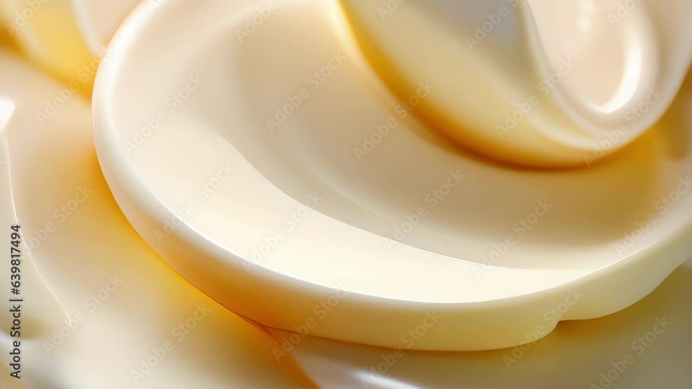 Poster a transfixing tableau of gracefully curving rivulets rendered in vivid detail as the mayonnaise roll