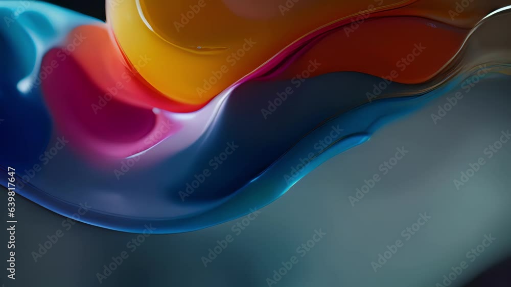 Poster a slowmotion macro shot of a s filled with a colorful smoothie showing the liquid dripping off in sl