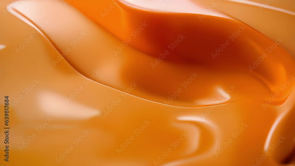 Poster a muted golden hue of peanut sauce spreads in a majestic motion as it cascades from a s its motion e