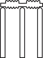 Stock Cricket Stamp Clip art 