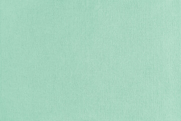 Fototapeta premium Texture background of turquoise cotton fabric. Textile structure, cloth surface, weaving of linen fabric closeup, backdrop, wallpaper.
