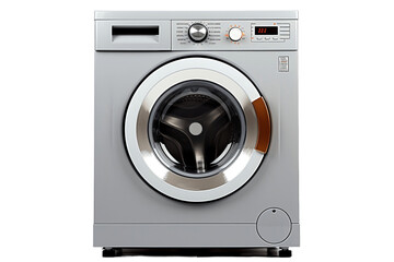 Washing Machine on Transparent Background. AI
