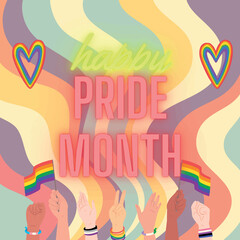 happy pride month background image