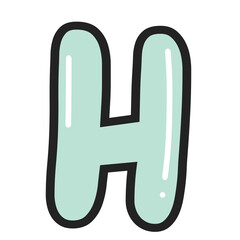 Obraz premium Cute kawaii balloon Bubble letter for baby shower , nursery ,birthday