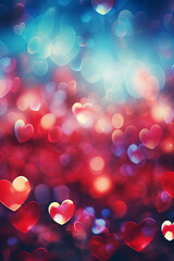 Valentin love heart background design