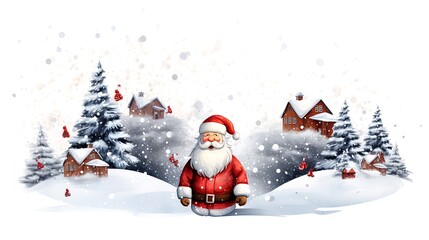 Naklejka na ściany i meble Christmas winter festive composition. Colorful Christmas, New Year background. Generative AI