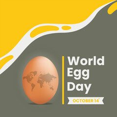 World egg day banner design vector illustration