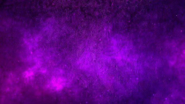 Background video with purple sparks and smoke on stone wall background