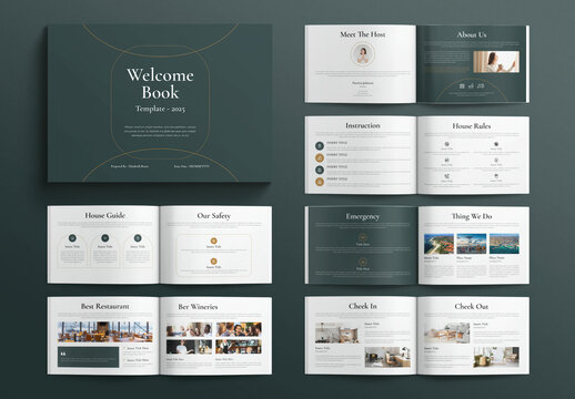 Welcome Book Template Landscape