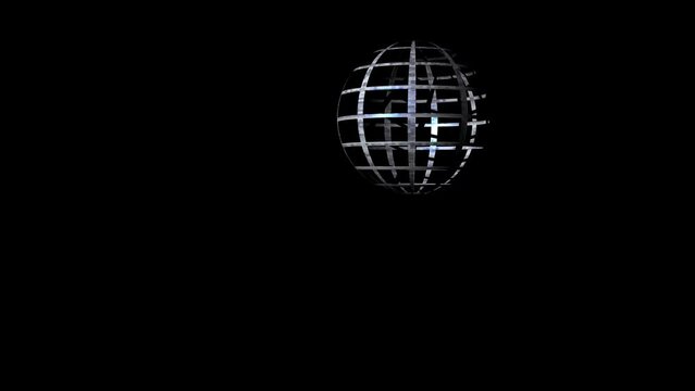 undefined figure stil texture moving zigzag black background 3d rendering