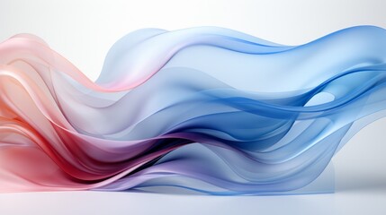 Fototapeta premium Organic Misty Blue Wave Gradients.