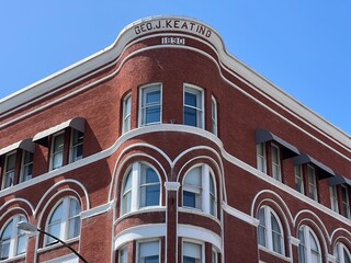 Obraz premium san diego downtown red brick building