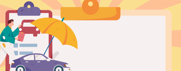 Buying insurance for car flat character vector concept operation illustration  © Lyn Lee