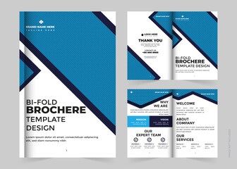Bi-Fold Brochure Template Design For Multipurpose Use