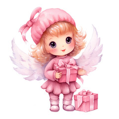 Fototapeta premium Angle Christmas Clipart