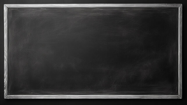 background blank black school chalkboard background with empty copy space