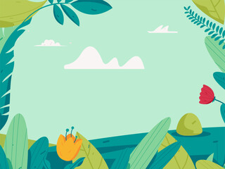Naklejka premium 24 solar terms, beginning of spring, rain, stung, spring breeze, qingming, valley rain, flat character vector concept, operation, hand-painted illustration 