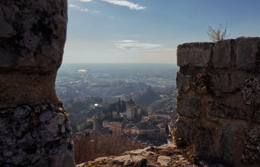 Medieval walls of the fortress of Asolo.