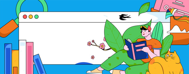 24 solar terms, beginning of spring, rain, stung, spring breeze, qingming, valley rain, flat character vector concept, operation, hand-painted illustration
