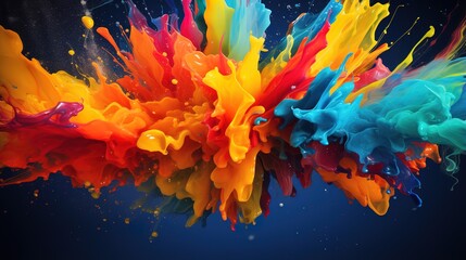 Red and yellow splashes Background