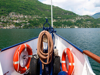 Bow of the passenger boat