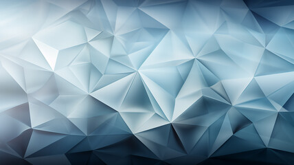 Obraz premium polygonal blue light background abstract triangles innovation page.