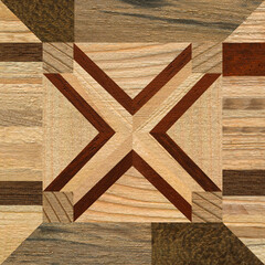 Wooden marquetry can be patterns created from the combination of pine wood, wooden floor, parquet,...