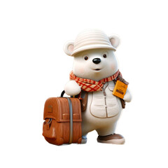 snowman on white Bear