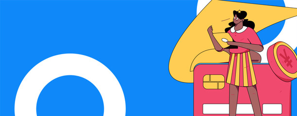 Internet finance and wealth management investment flat vector concept operation hand drawn illustration
